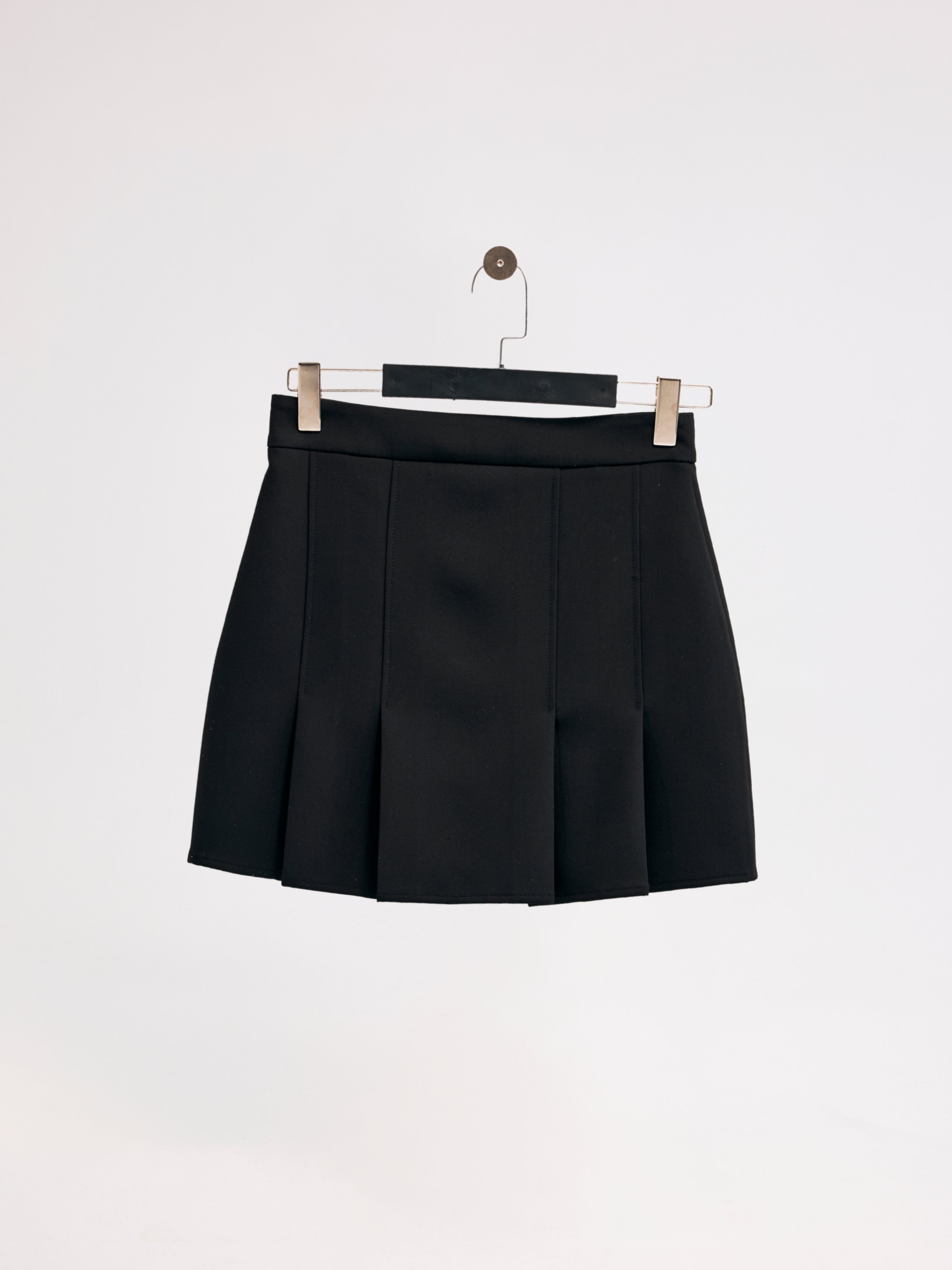 Diagonal-Fermuarlı Siyah Etek-Etek-7-Milagron.com