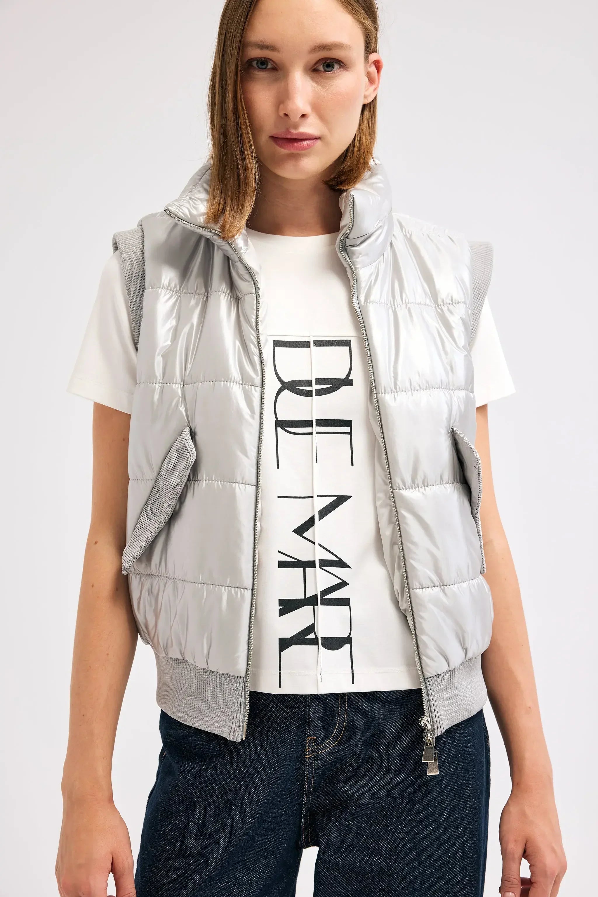 Diagonal-Gri Şişme Yelek-Yelek-7-Milagron.com