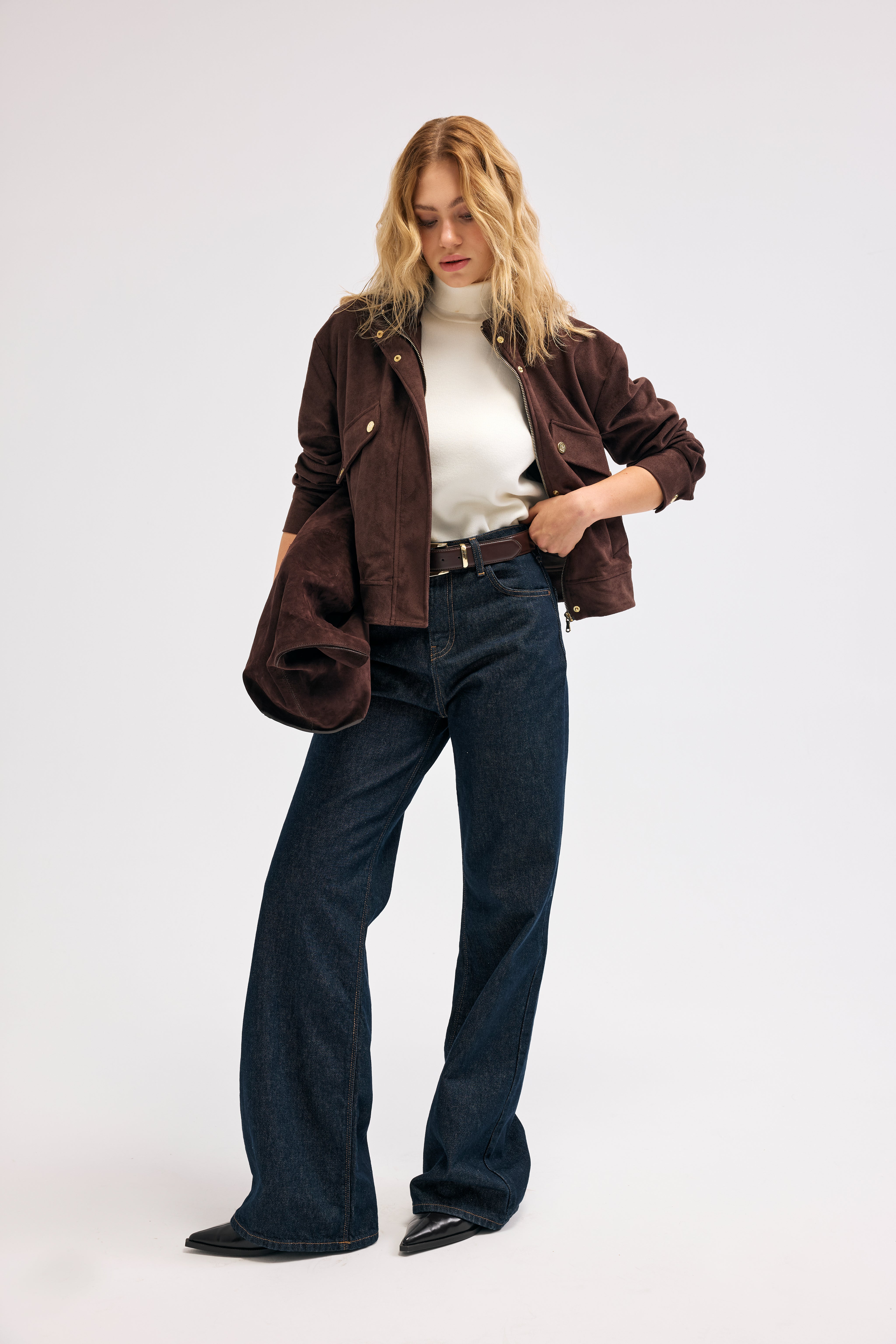 Diagonal-Süet Ceket-Ceket-7-Milagron.com