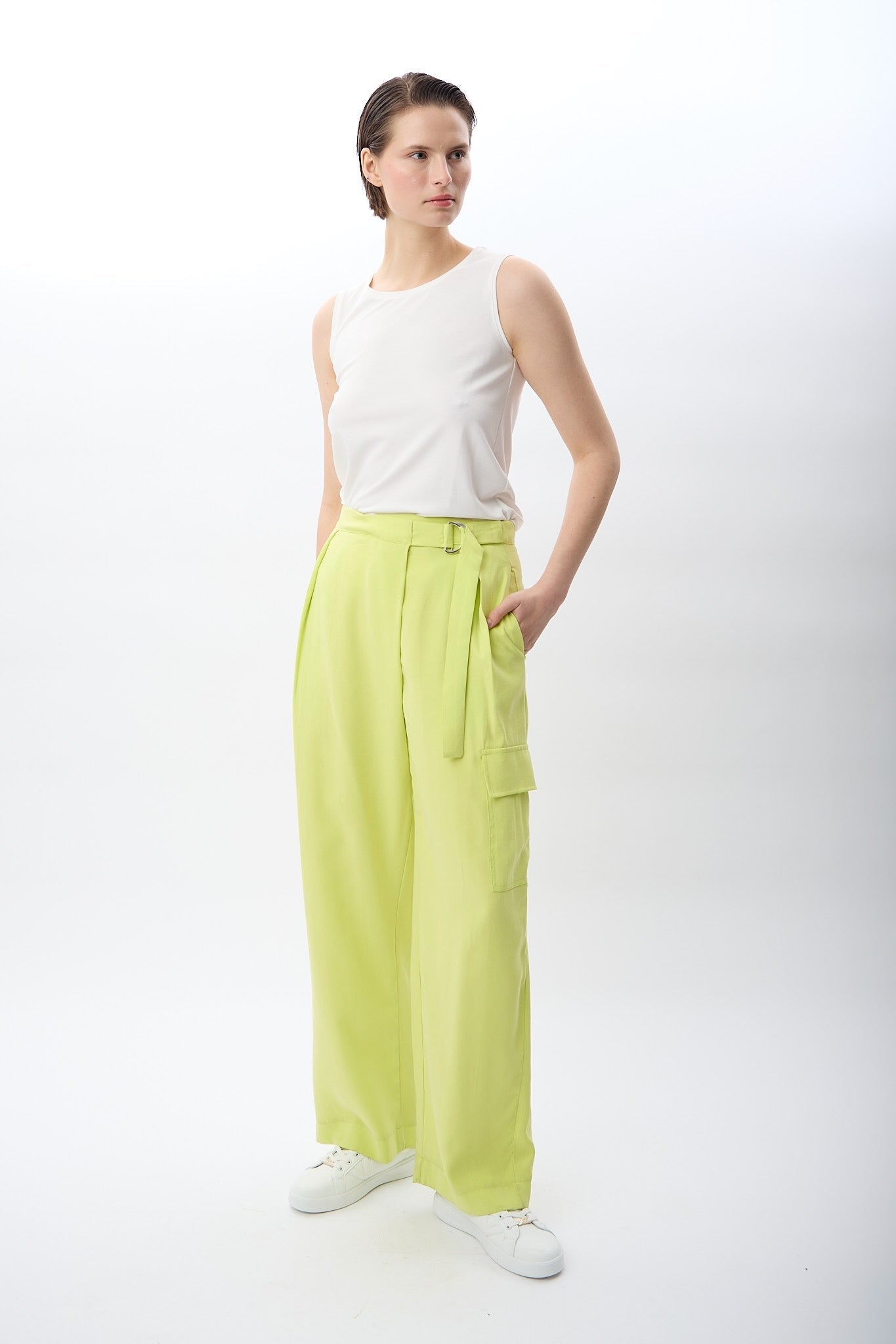 Diagonal-Kemerli Salaş Pantolon-Pantolon-4-Milagron.com