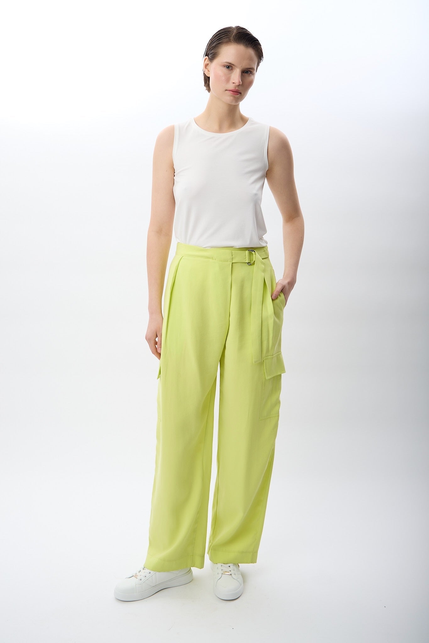 Diagonal-Kemerli Salaş Pantolon-Pantolon-5-Milagron.com