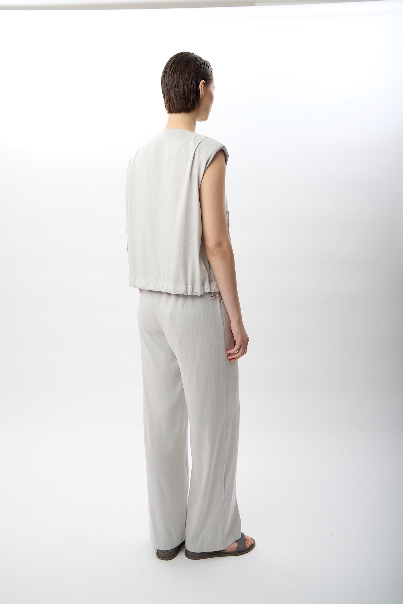 Diagonal-Metal çıtçıtlı Kısa Yelek-Yelek-6-Milagron.com