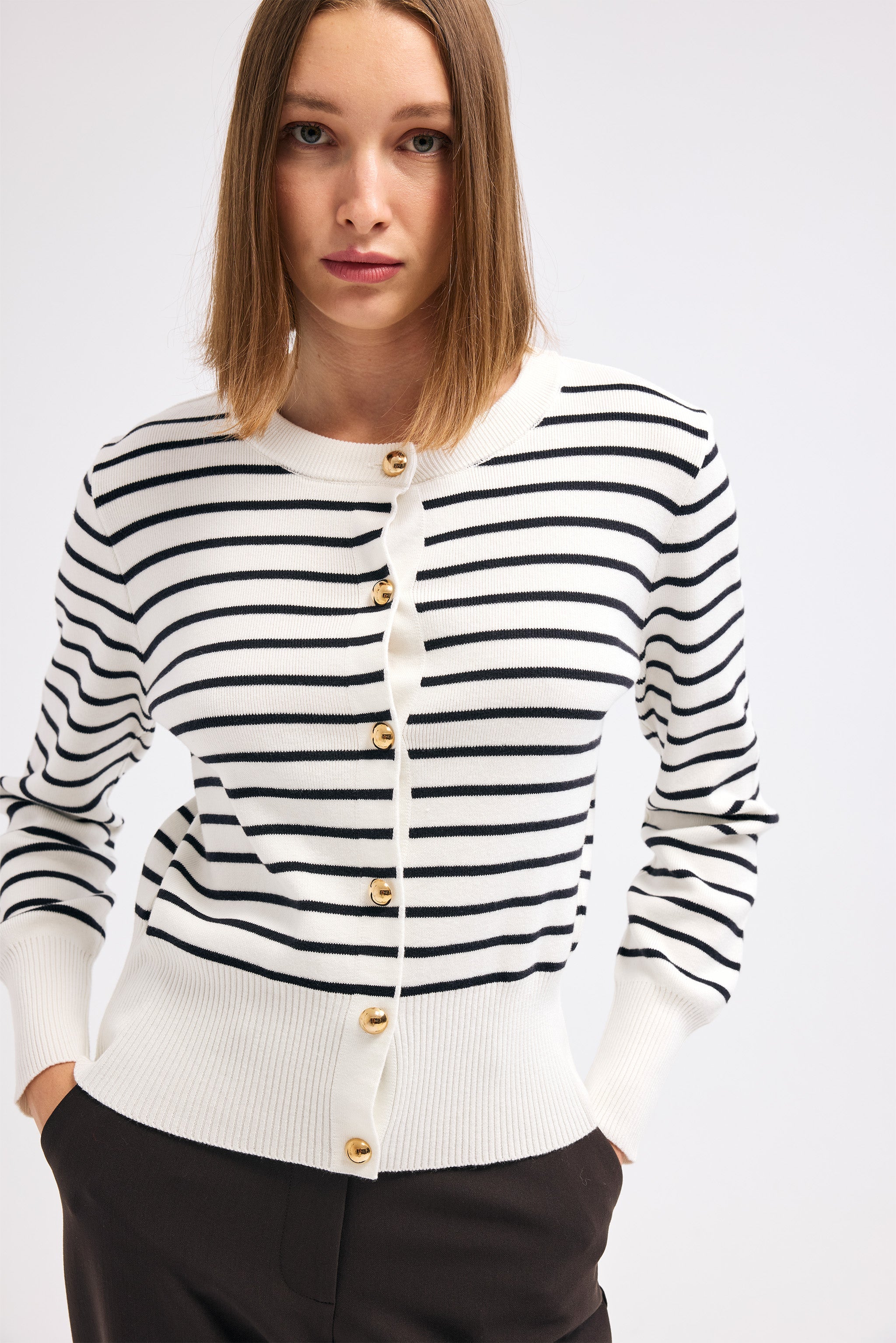 Diagonal-Triko Ceket-CEKET-4-Milagron.com
