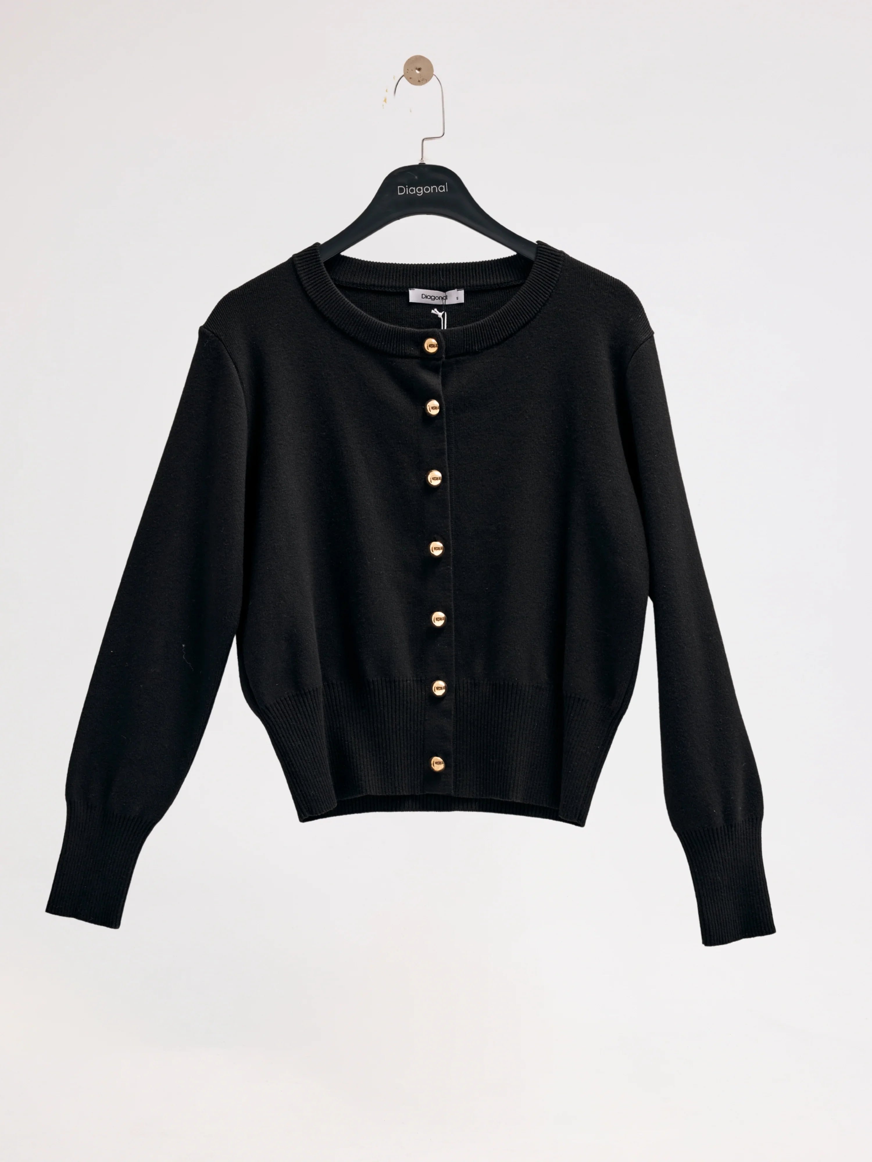 Diagonal-Triko Siyah Ceket-Ceket-9-Milagron.com