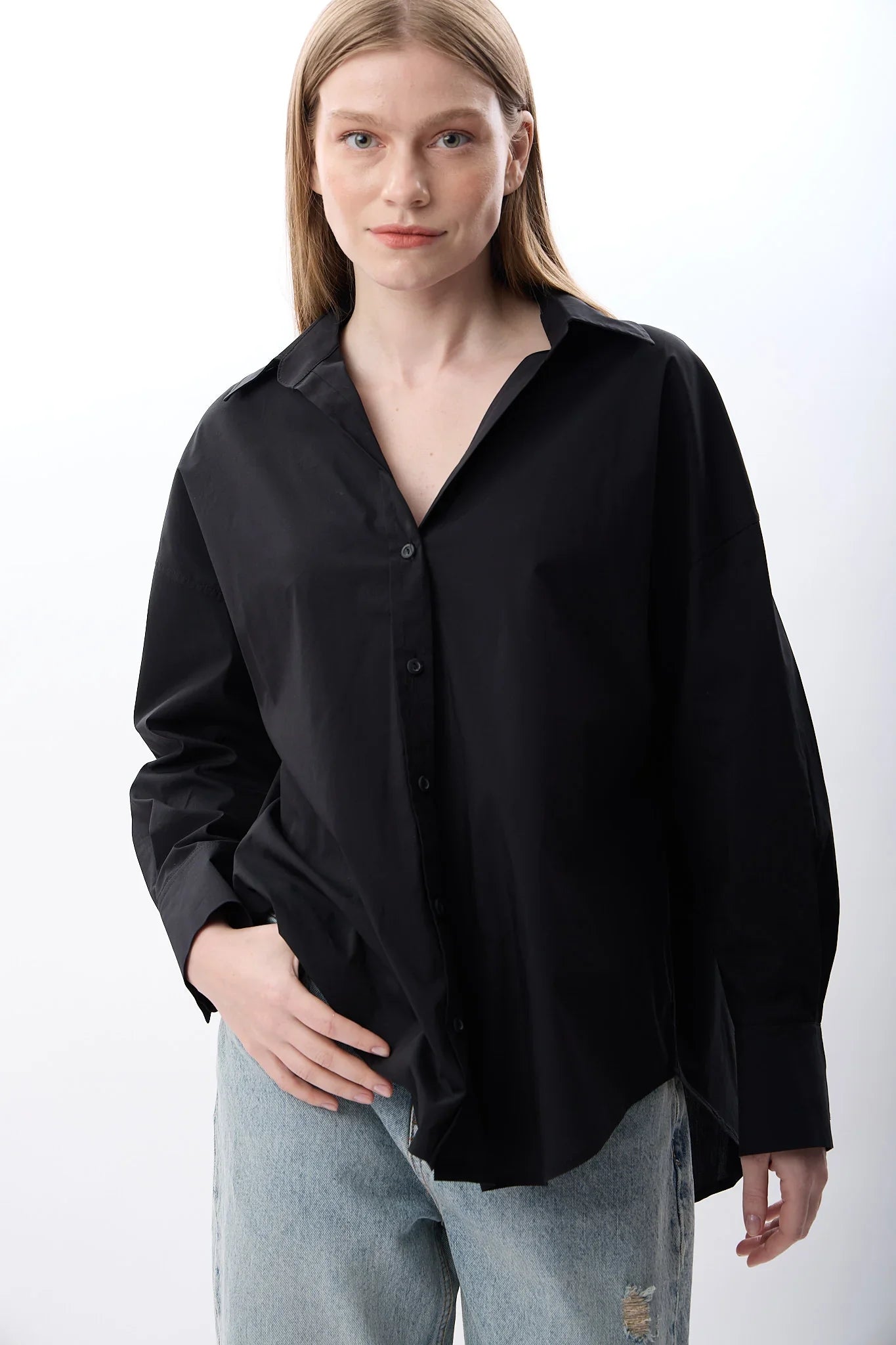 Diagonal-Uzun Kollu Gömlek-Gömlek-3-Milagron.com