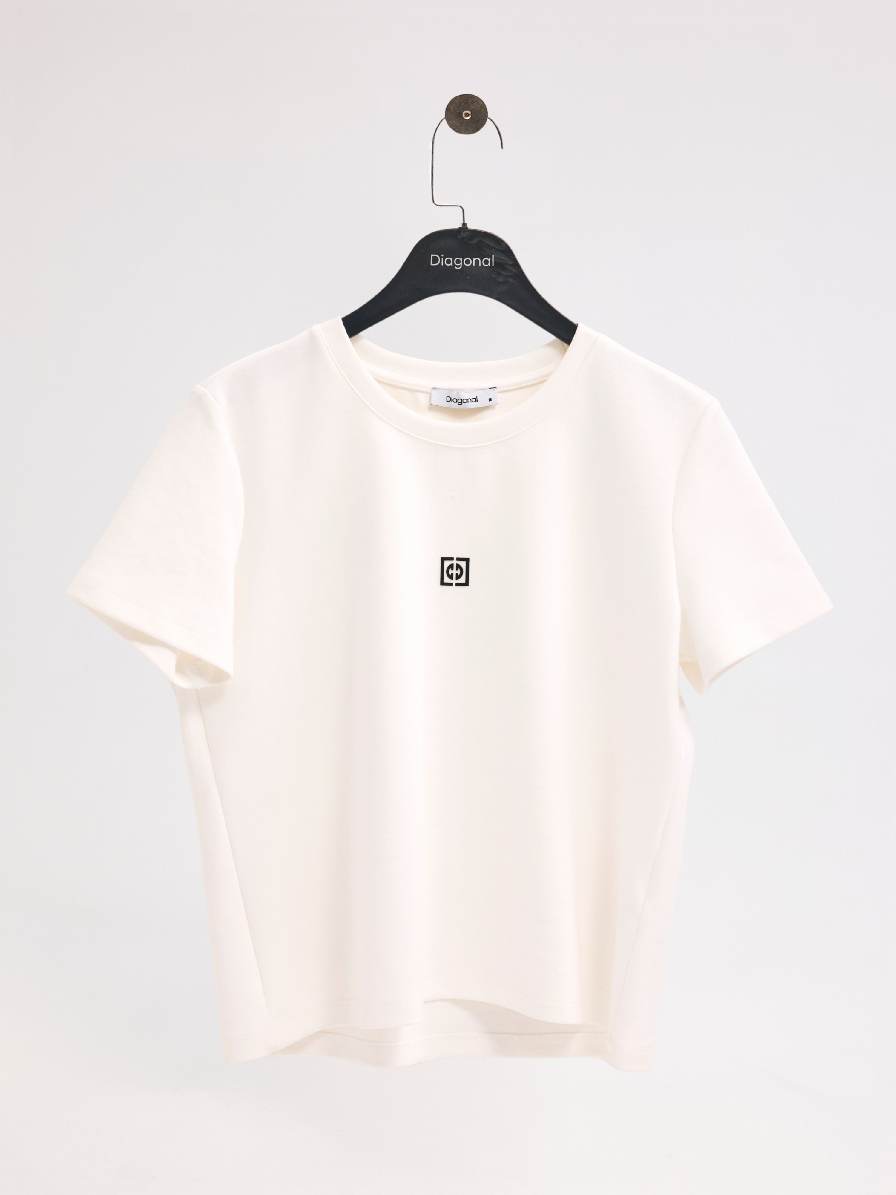 Diagonal-Bisiklet Yaka Tişört-T-SHIRT-6-Milagron.com