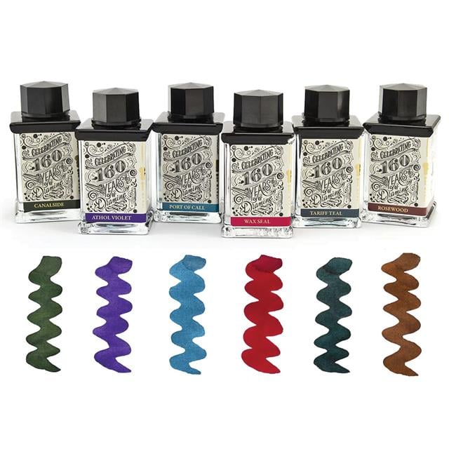 Diamine-160. Yıl Dolma Kalem Mürekkebi 75 Ml. Canalside-Şişe Mürekkep-4-Milagron.com