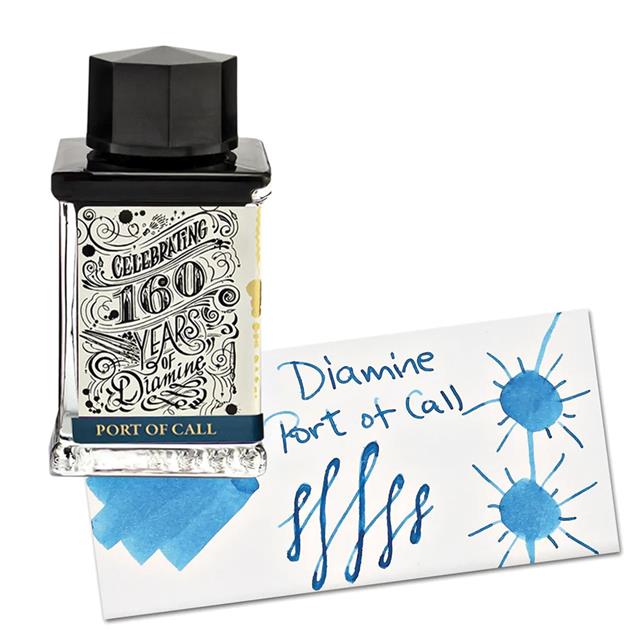 Diamine-Diamine 160. Yıl Dolma Kalem Mürekkebi 75 Ml. Port Of Call-Mürekkep-1-Milagron.com