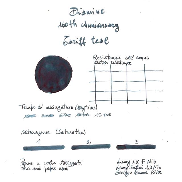 Diamine-Diamine 160. Yıl Dolma Kalem Mürekkebi 75 Ml. Tariff Teal-Mürekkep-2-Milagron.com