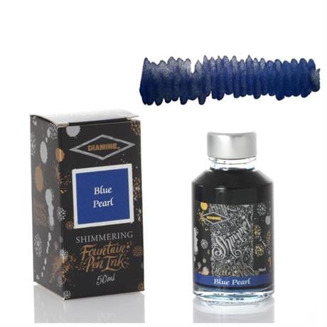 Diamine-Diamine Ink Shimmering Mürekkep Blue Pearl-Mürekkep-1-Milagron.com