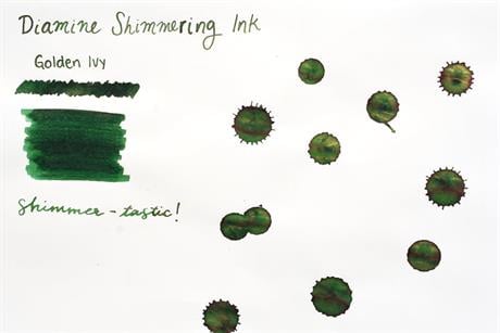 Diamine-Diamine Ink Shimmering Mürekkep Golden Ivy 2018-Mürekkep-8-Milagron.com