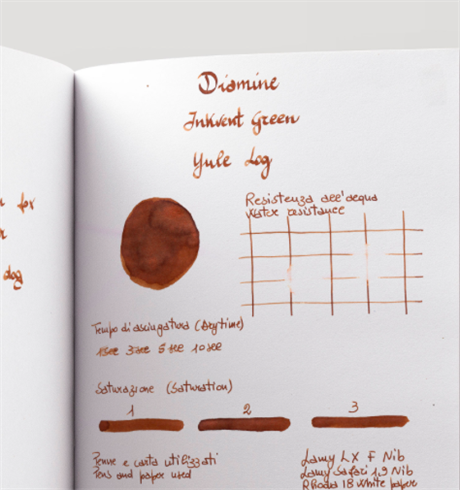 Diamine-Diamine Inkvent Green Edition Shimmer Collection şişe Mürekkep 50ml Yule Log-Mürekkep-4-Milagron.com