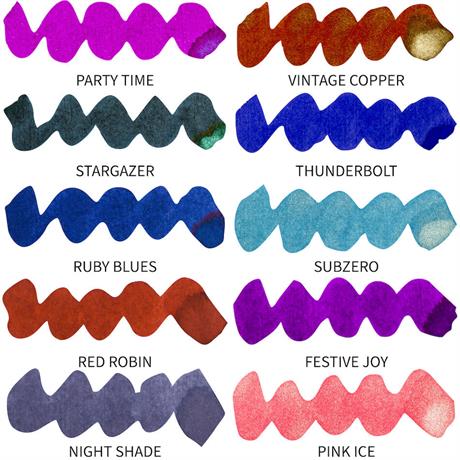 Diamine-Diamine Inkvent Shimmer Tempest Mürekkep 2022-Mürekkep-4-Milagron.com