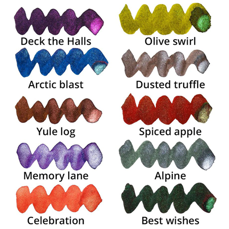 Diamine-Diamine Inkvent Shimmer Tempest Mürekkep 2022-Mürekkep-5-Milagron.com