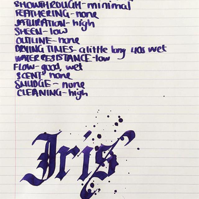 Diamine-Flower Collection 30 Ml Mürekkep Iris-Şişe Mürekkep-2-Milagron.com