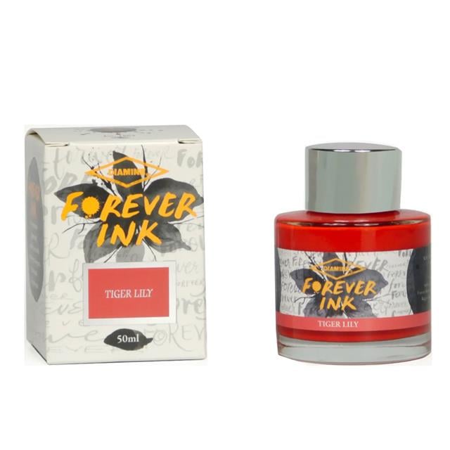 Diamine-Forever Permanent & Waterproof Pigment Şişe Mürekkep 50ml Tiger Lily-Şişe Mürekkep-1-Milagron.com