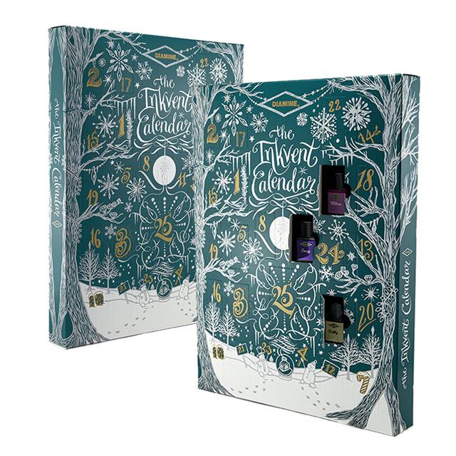 Diamine-Diamine Inkvent Calendar 2025 Teal Edition Mürekkep Takvimi-Şişe Mürekkep-1-Milagron.com