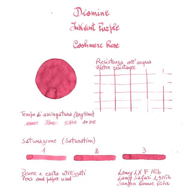 Diamine-Inkvent Purple Collection Chameleon Şişe Mürekkep 50 Ml Cashmere Rose-Şişe Mürekkep-3-Milagron.com