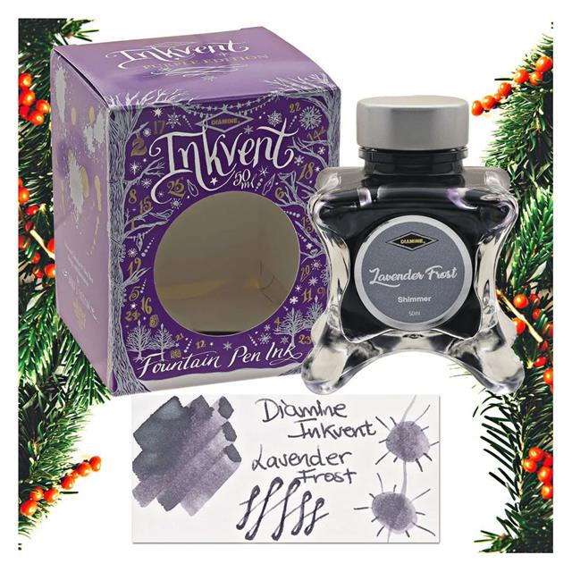 Diamine-Inkvent Purple Collection Mürekkep 50ml Lavender Frost-Şişe Mürekkep-1-Milagron.com