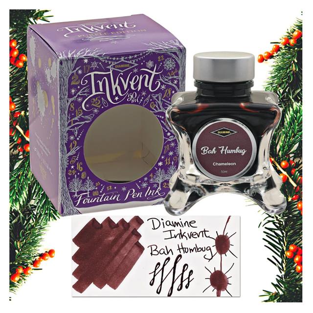 Diamine-Inkvent Purple Collection Şişe Mürekkep 50ml Bah Humbug-Şişe Mürekkep-1-Milagron.com