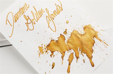 Diamine-Shimmer Shimmertastic Ink, Golden Sands, Mürekkep-Şişe Mürekkep-5-Milagron.com