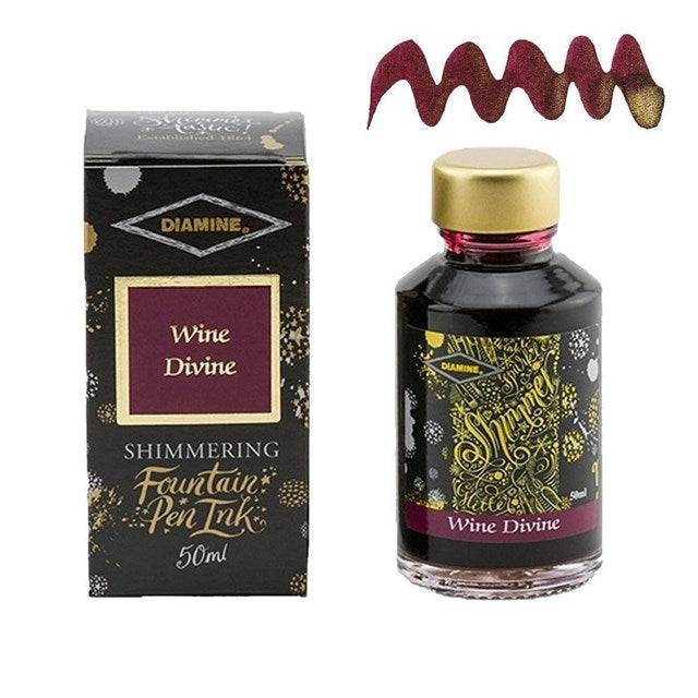 Diamine Ink Shimmering Mürekkep Wine Divine 50 Ml