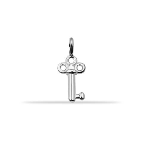 14 Ayar Altın Anahtar Motifli Minimal Charm