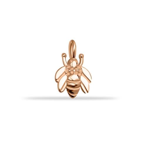 14 Ayar Altın Arı Motifli Minimal Charm