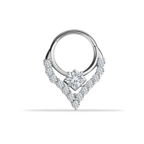 14 Ayar Altın Étoile Minimal Halka Piercing
