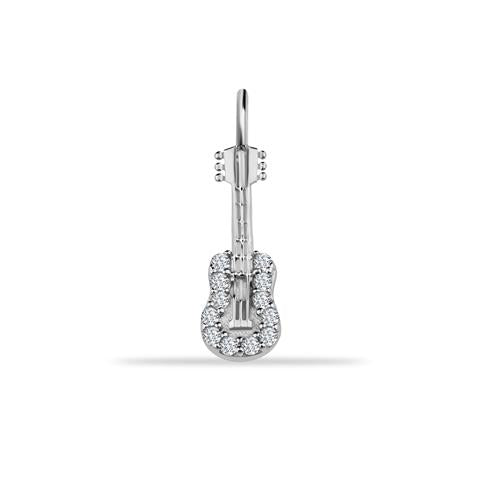 14 Ayar Altın Gitar Motifli Minimal Charm