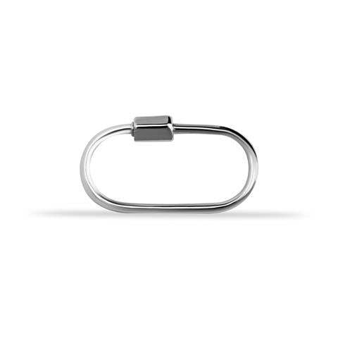 14 Ayar Altın İnce Charm Kilidi Carabiner