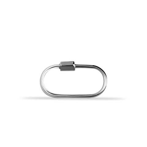 14 Ayar Altın İnce Charm Kilidi Carabiner