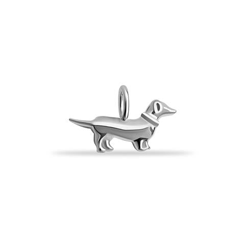 14 Ayar Altın Köpek Motifli Minimal Charm