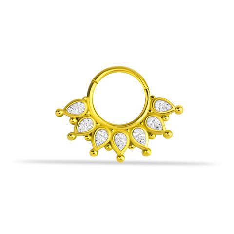 14 Ayar Altın Luminis Minimal Halka Piercing