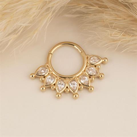 14 Ayar Altın Luminis Minimal Halka Piercing