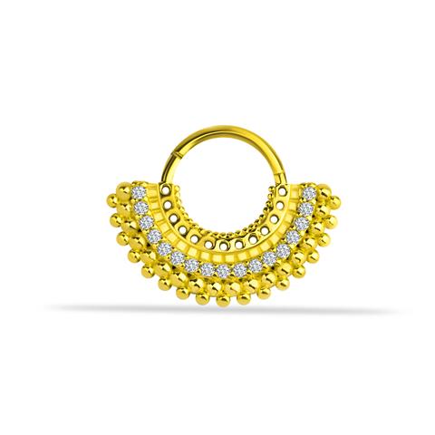 14 Ayar Altın Majestic Minimal Halka Piercing