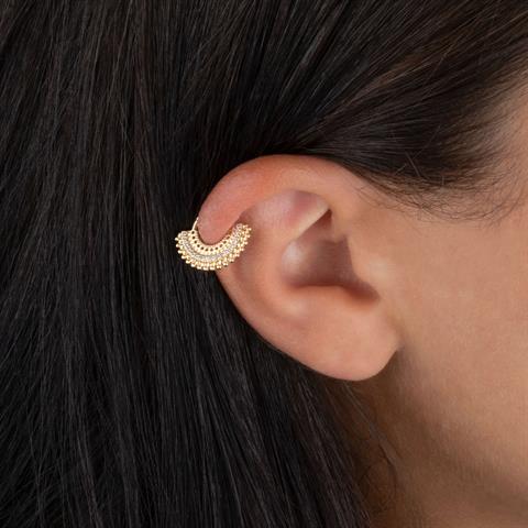 14 Ayar Altın Majestic Minimal Halka Piercing