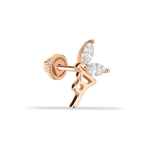 Dianora Piercing-14 Ayar Altın Markis Taşlı Peri Helix Kıkırdak Piercing-Helix Piercing-2-Milagron.com