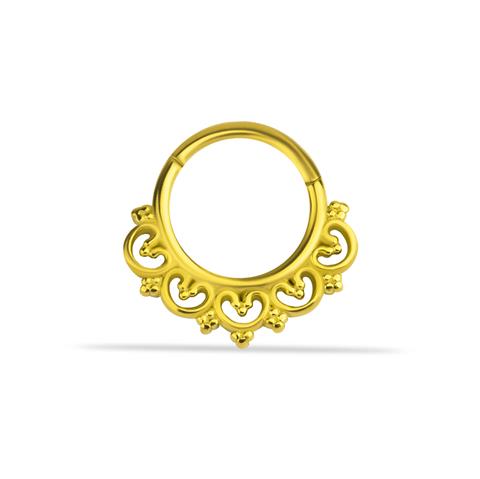 14 Ayar Altın Seraphina Minimal Halka Piercing