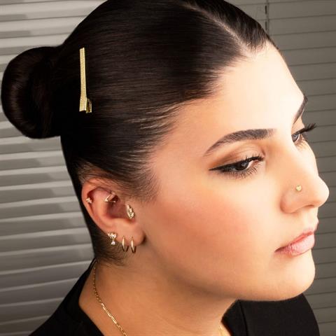 14 Ayar Altın Taşlı Toka