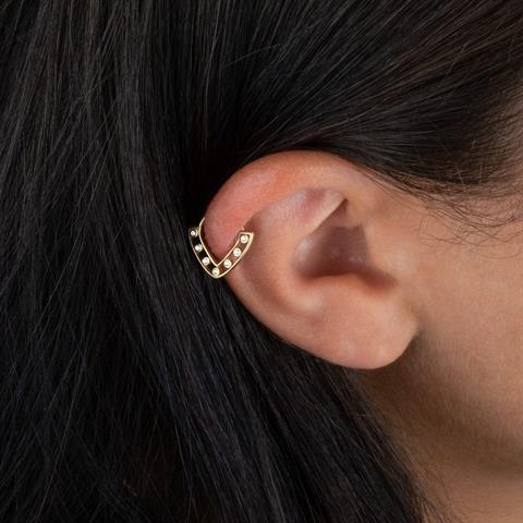 14 Ayar Altın Triana Minimal Halka Piercing