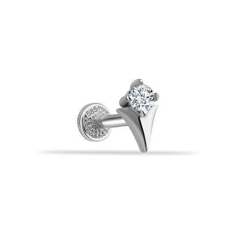 Dianora Piercing-14 Ayar Altın Zarafet İğnesi Tragus Piercing-Tragus Piercing-3-Milagron.com