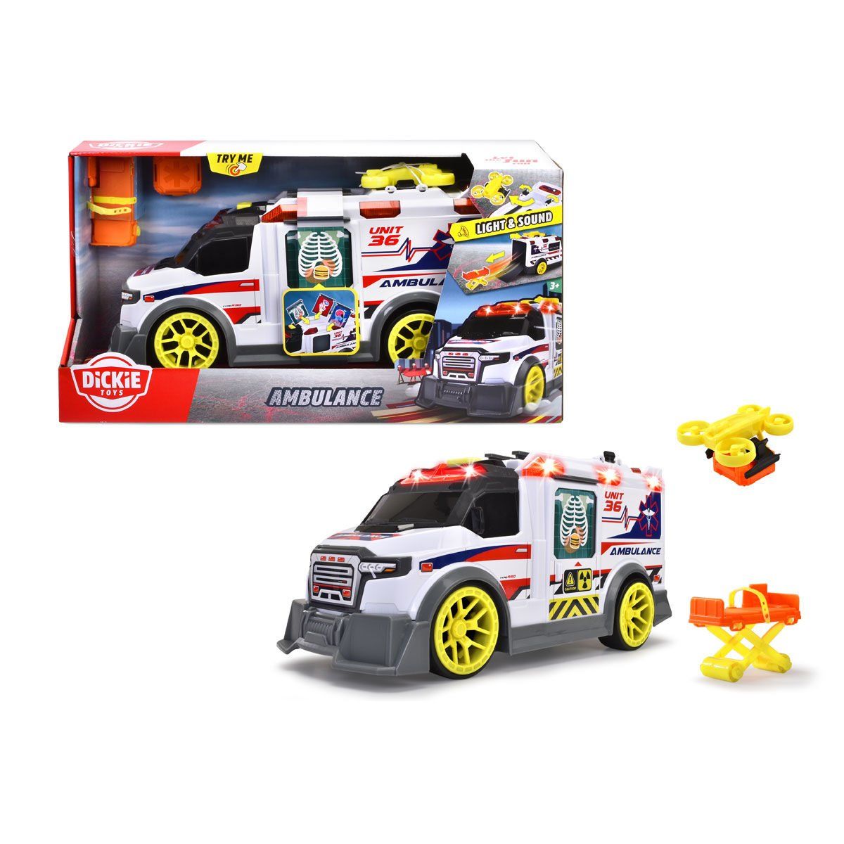 Dickie-Ambulans-Oyuncak Arabalar ve Setleri-1-Milagron.com