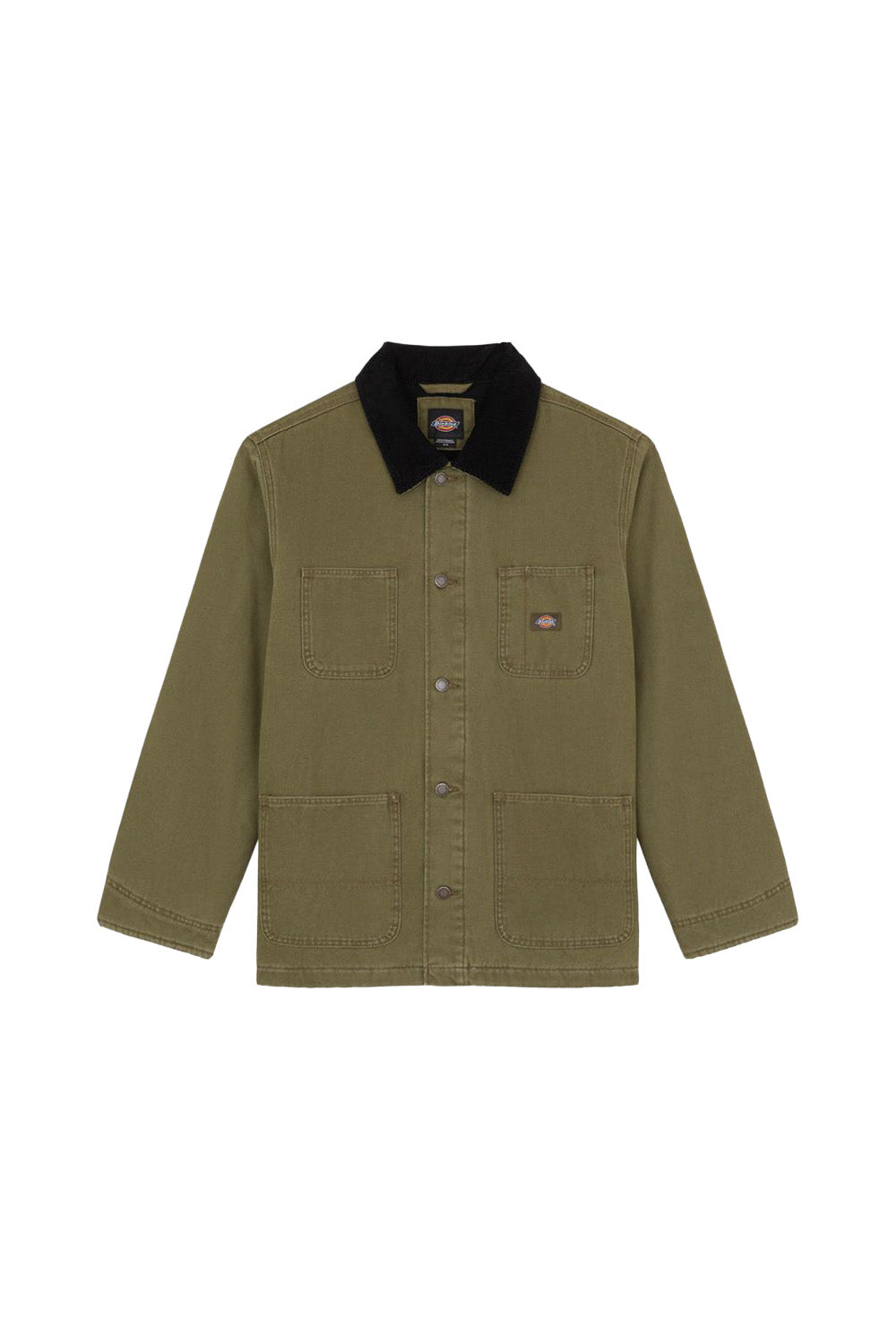 Dickies-Chore Jacket Lined Erkek Yeşil Kanvas Mont-Mont-7-Milagron.com