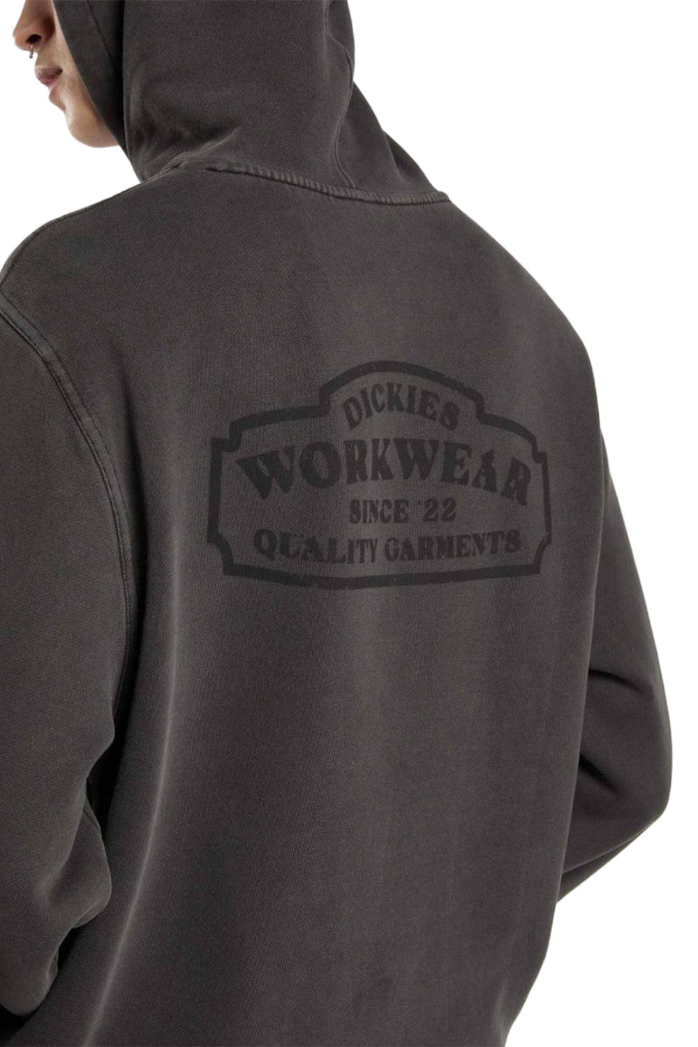 Dickies-Christiana Gd Erkek Kapüşonlu Siyah Sweatshirt-Sweatshirts & Hoodies-1-Milagron.com