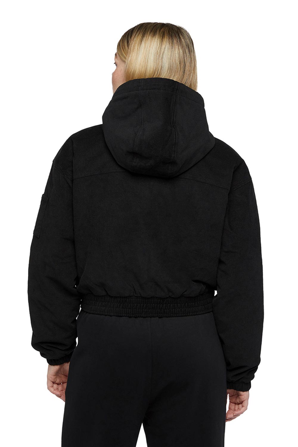 Dickies-Corduroy Hooded Jacket W Black-Ceket-2-Milagron.com