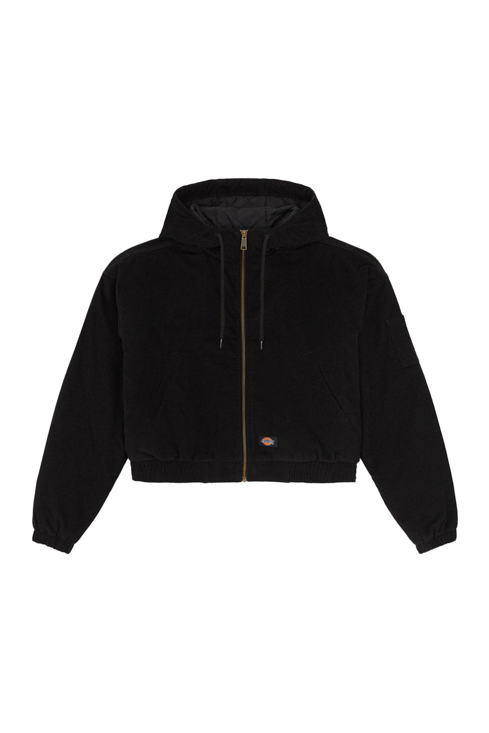 Dickies-Corduroy Hooded Jacket W Black-Ceket-3-Milagron.com