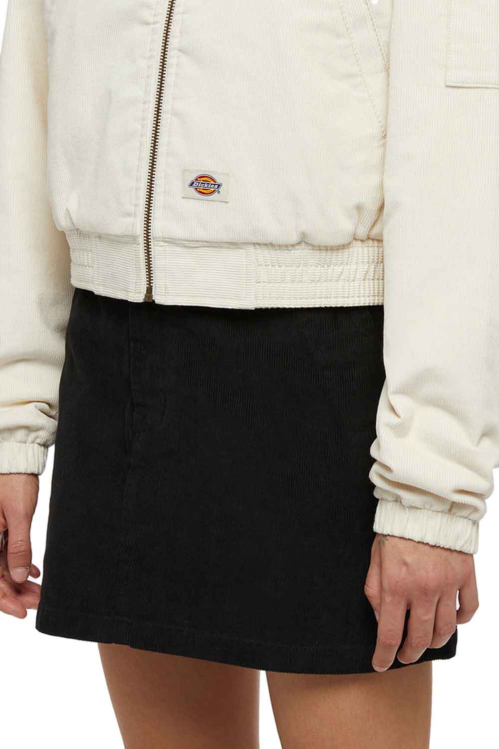 Dickies-Corduroy Hooded Jacket W White-Ceket-4-Milagron.com