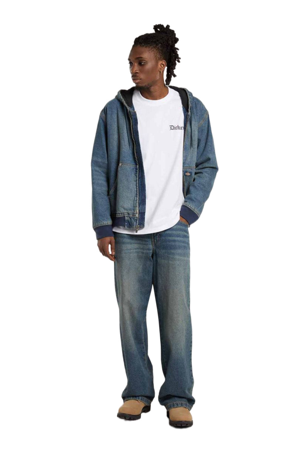 Dickies-Diner Tee SS Erkek Baskılı Beyaz T-Shirt-T-Shirts-2-Milagron.com