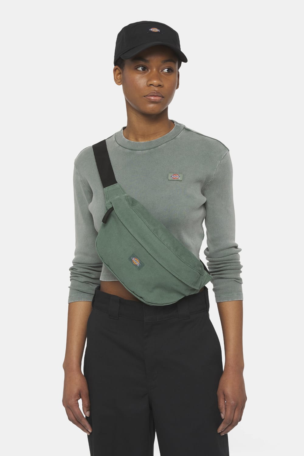 Dickies-Duck Canvas Cross Body Dark Forest-Bel Çantası-2-Milagron.com